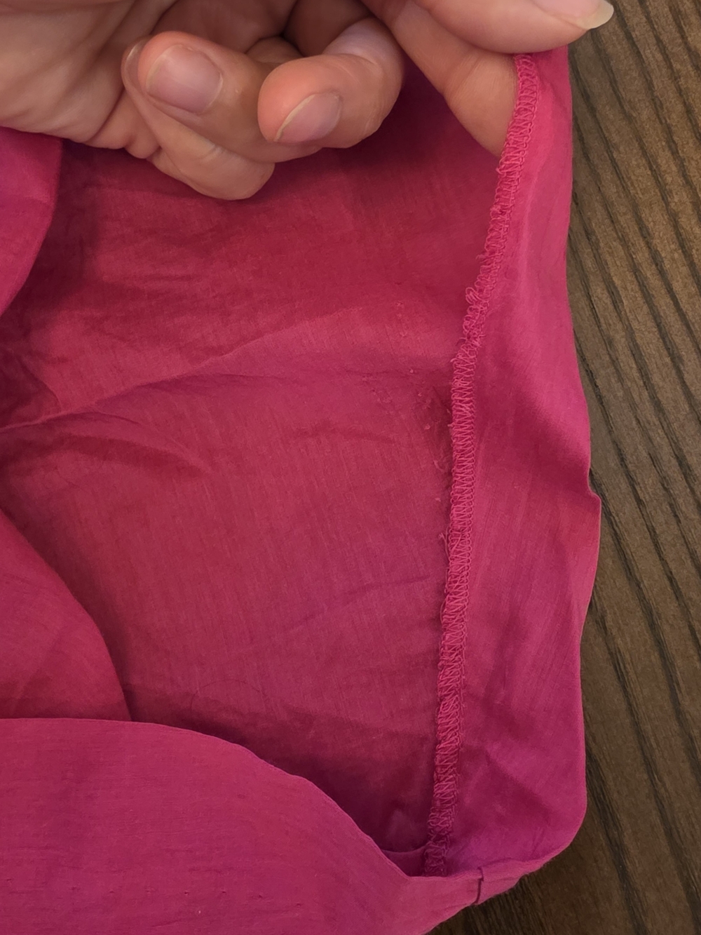 Banana Republic Silk Fuchsia wrap dress V-neck Cap-sleeve minimalist euro summer - Picture 10 of 10